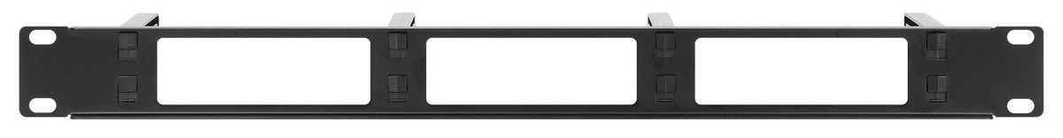 19" Kabeldurchführung, 1 HE, schwarz Image 4
