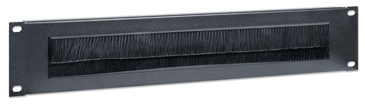 19" Kabeldurchführung, 2 HE, schwarz Image 2