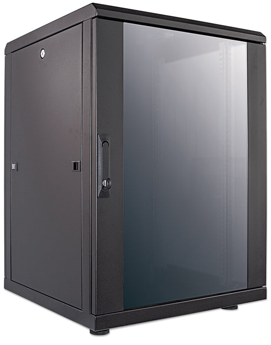 19" Netzwerkschrank, Standard Line, 16 HE, 600 (T) x 600 (B) mm, schwarz Image 2