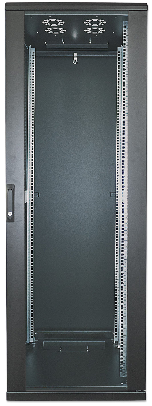 19" Netzwerkschrank, Standard Line, 22 HE, 800 (T) x 600 (B) mm, schwarz Image 2