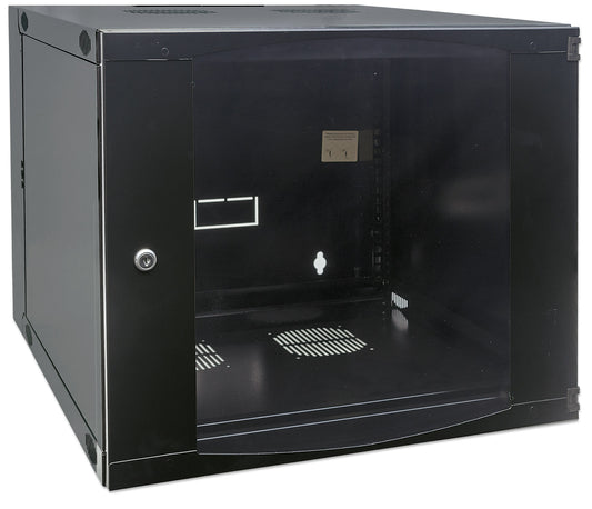 12 HE 19" Netzwerk-Wandverteiler mit Schwenkrahmen, Standard Line, 450 mm Tiefe, schwarz Image 2