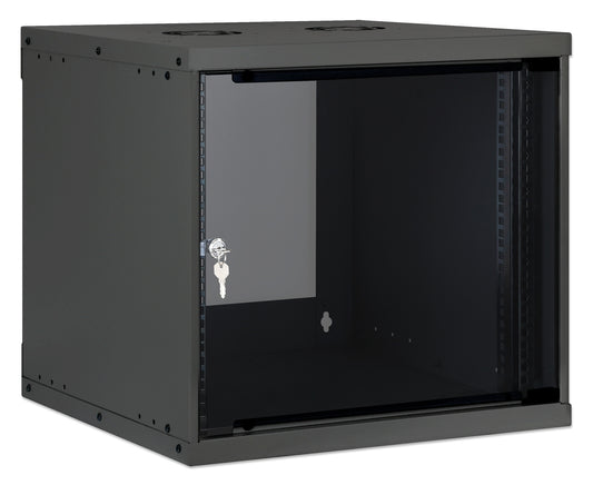 9 HE 19" Netzwerk-Wandverteiler, Basic Line, 400 mm Tiefe, schwarz Image 2