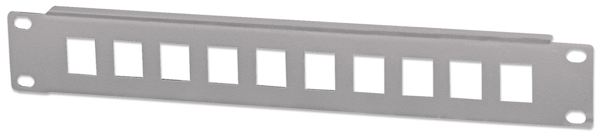 10" 10-Port Patchpanel, unbestückt, 1 HE Image 1