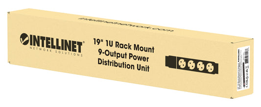 19" 9-fach Steckdosenleiste / PDU, Schutzkontakt, 1 HE Packaging Image 2