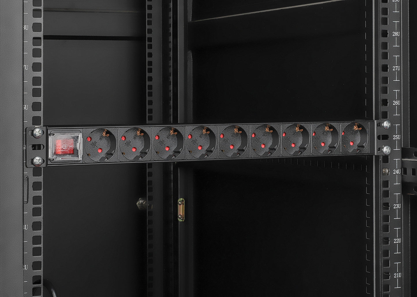 19" 9-fach Steckdosenleiste / PDU, Schutzkontakt, 1 HE Image 8