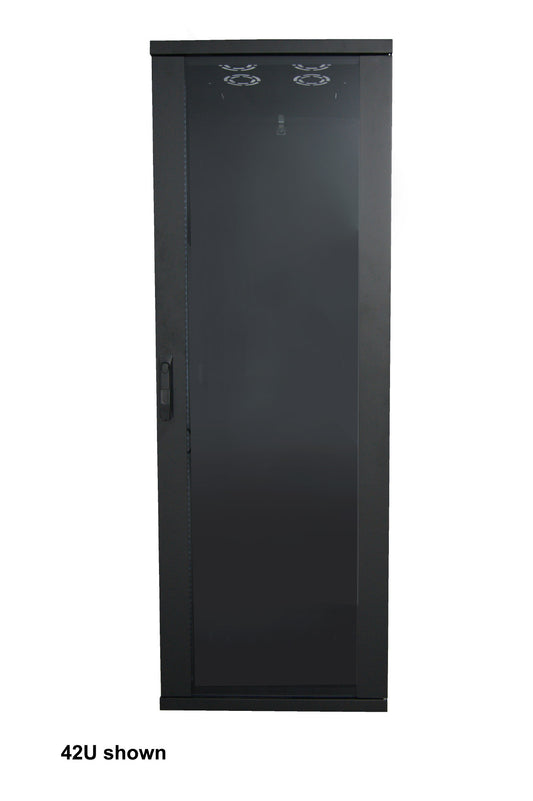 19" Netzwerkschrank, Basic Line, 22 HE, 800 (T) x 600 (B) mm, schwarz Image 2