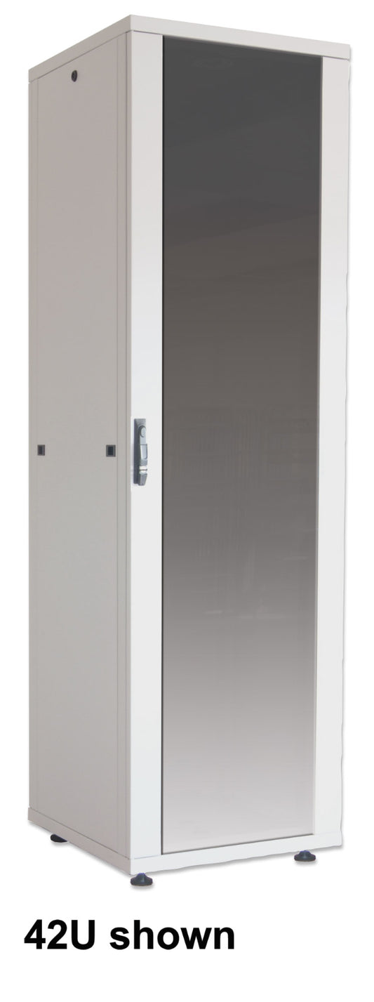 19" Netzwerkschrank, Basic Line, 32 HE, 800 (T) x 600 (B) mm, grau Image 2