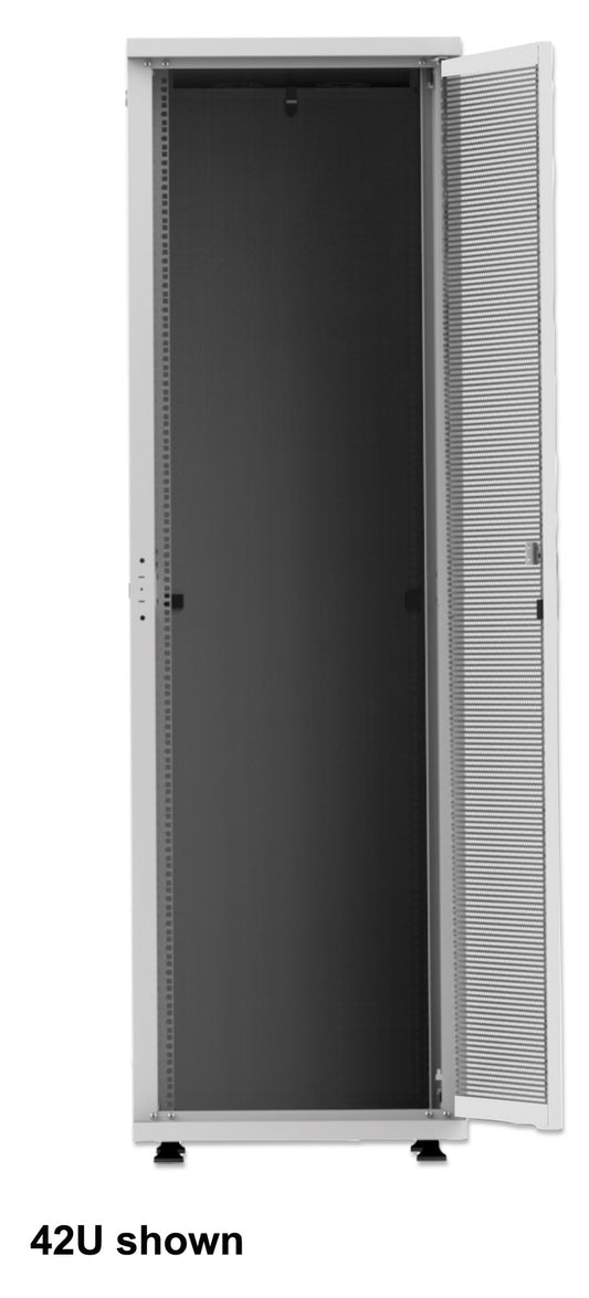 19" Serverschrank, Basic Line, 26 HE, 1000 (T) x 600 (B) mm, grau Image 2