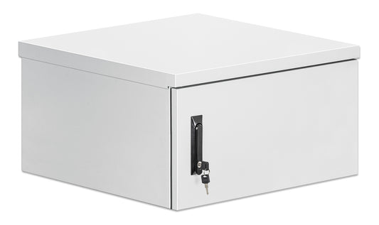 6 HE Industrieller IP55 19" Wandverteiler mit integrierten Lüftern, grau Image 2