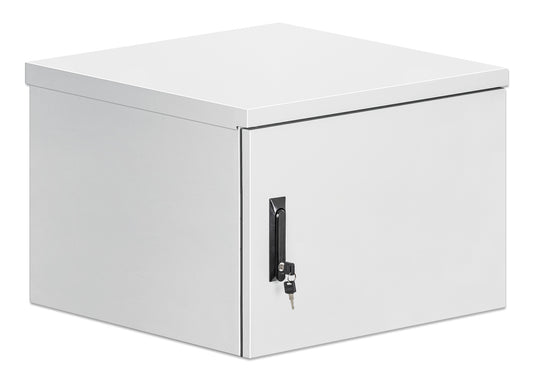 9 HE Industrieller IP55 19" Wandverteiler mit integrierten Lüftern, grau Image 2