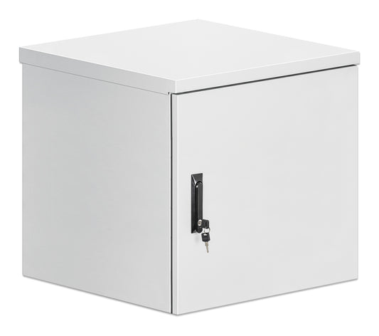 12 HE Industrieller IP55 19" Wandverteiler mit integrierten Lüftern, grau Image 2