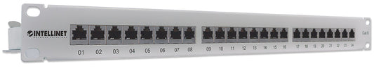 Cat6 24-Port Patchpanel, geschirmt, 1 HE Image 2