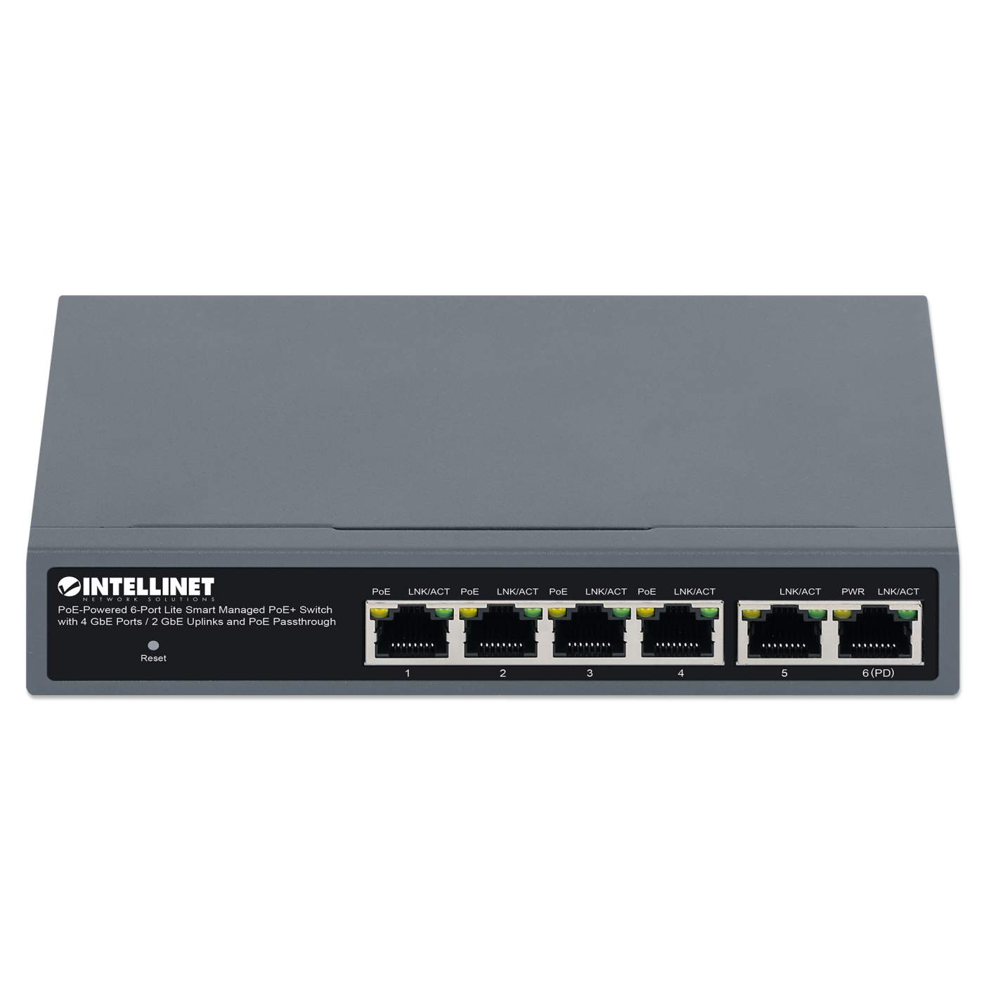 PoE-Powered 6-Port Lite Smart Managed PoE+ Switch mit 4 GbE-Ports / 2 GbE-Uplinks und PoE-Passthrough Image 4