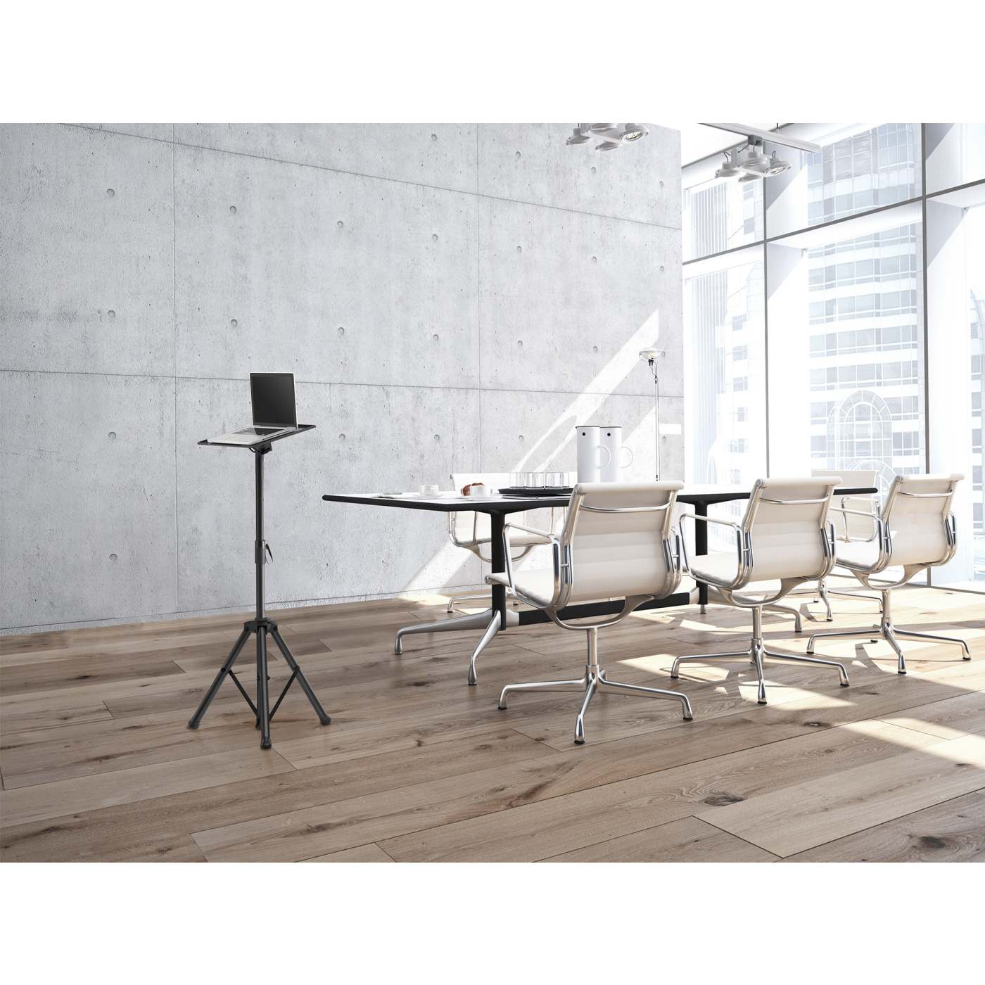 Mobiler Ständer mit Stativbeinen für Monitore, Beamer und Notebooks Image 14