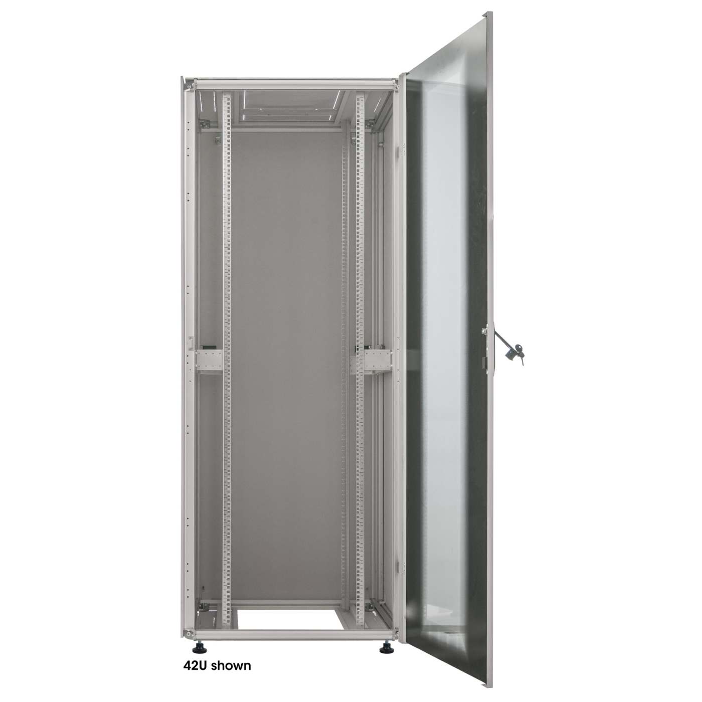 19" Netzwerkschrank, Premium Line, 32 HE, 1589 (H) x 600 (B) x 800 (T) mm, grau Image 3