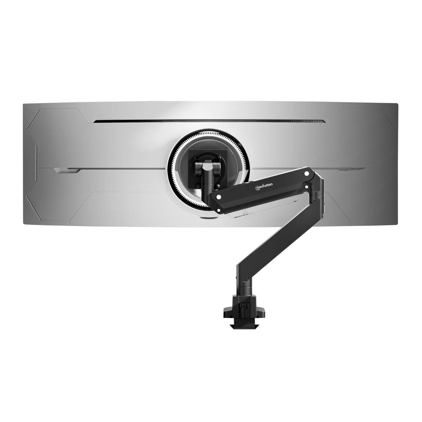 Tischhalterung mit USB-Ports und Gasdruckfeder mit extrem hoher Traglast für einen Monitor, Aluminium Image 15