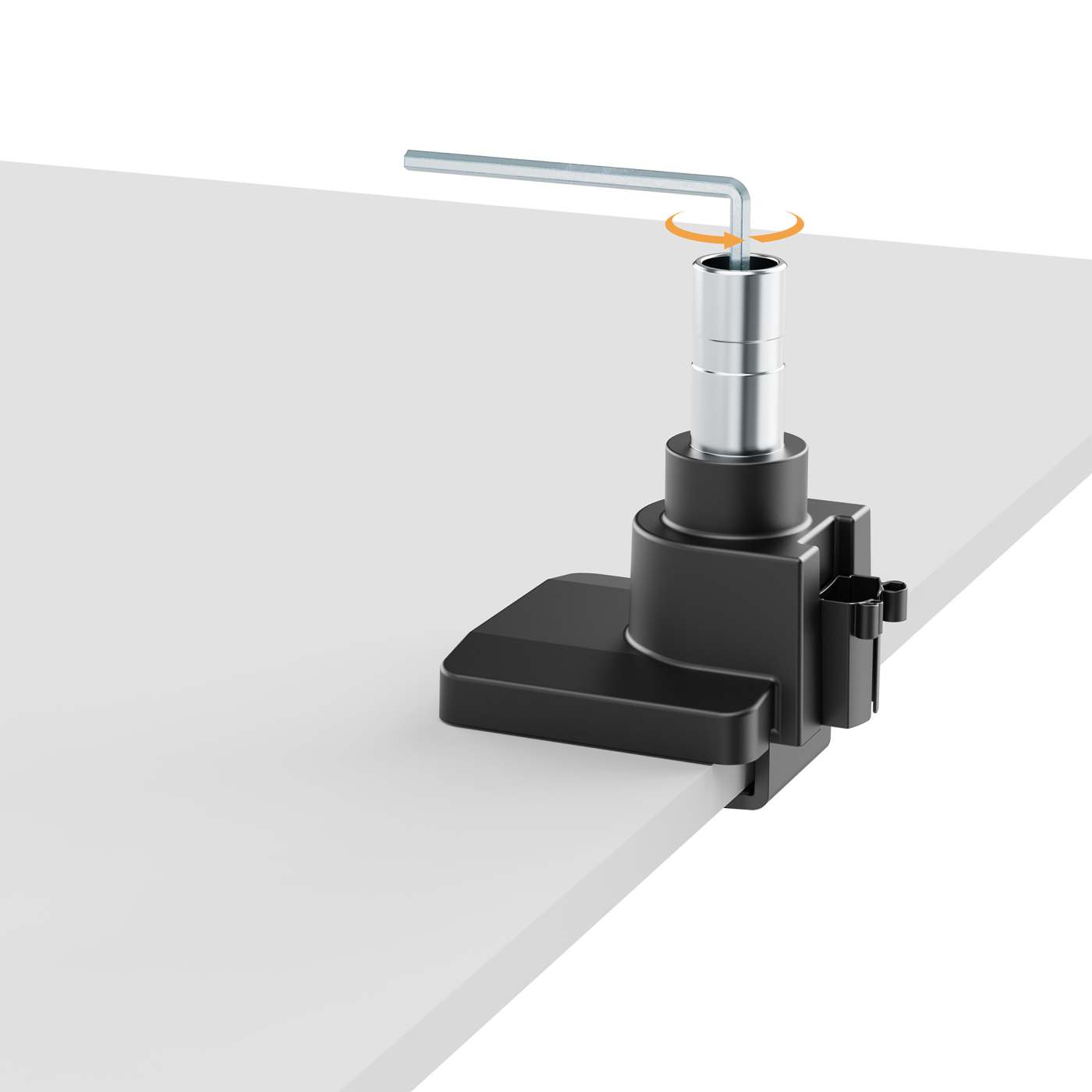 Tischhalterung mit USB-Ports und Gasdruckfeder mit extrem hoher Traglast für einen Monitor, Aluminium Image 8