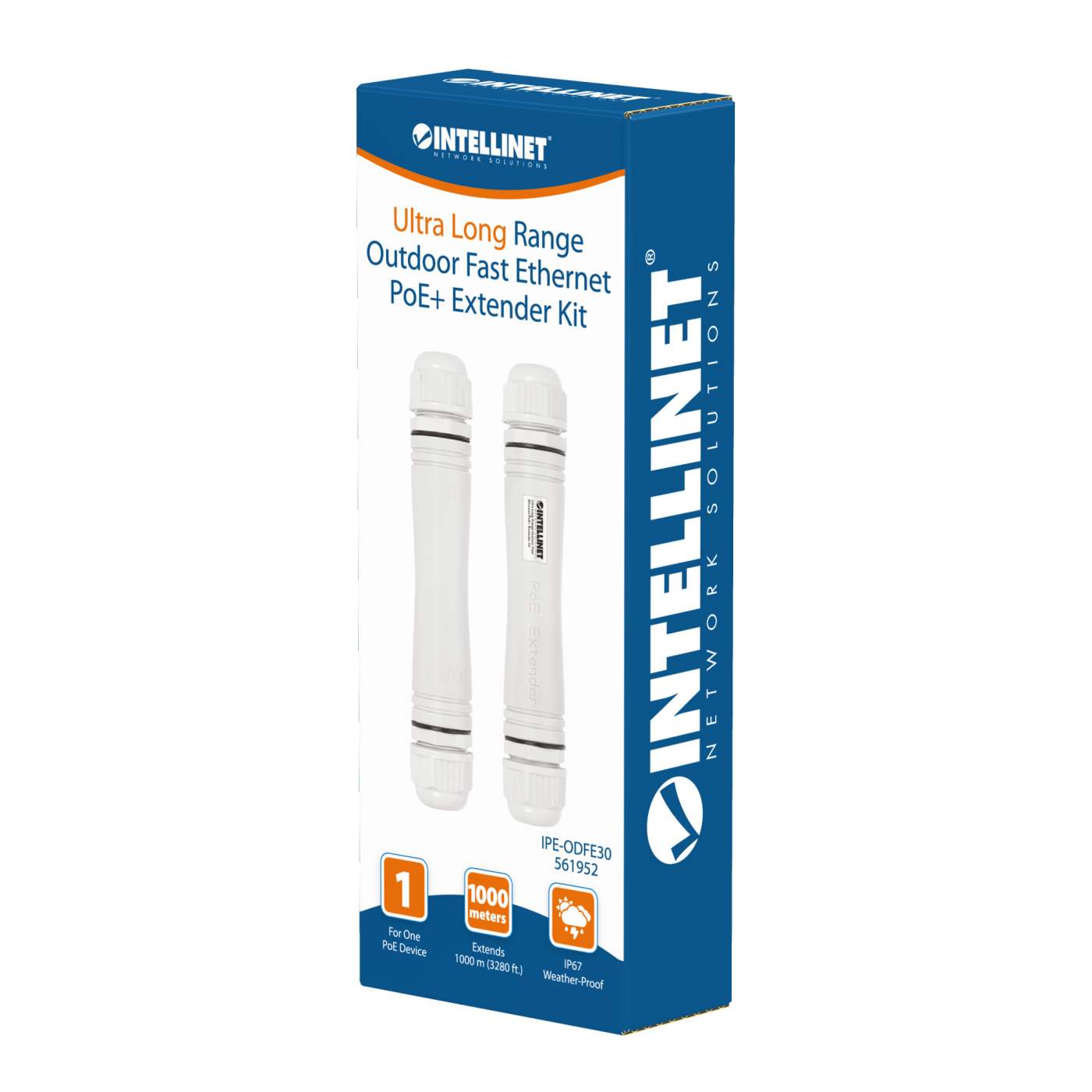Ultra Long Range Outdoor Fast Ethernet PoE+ Extender Set Packaging Image 2