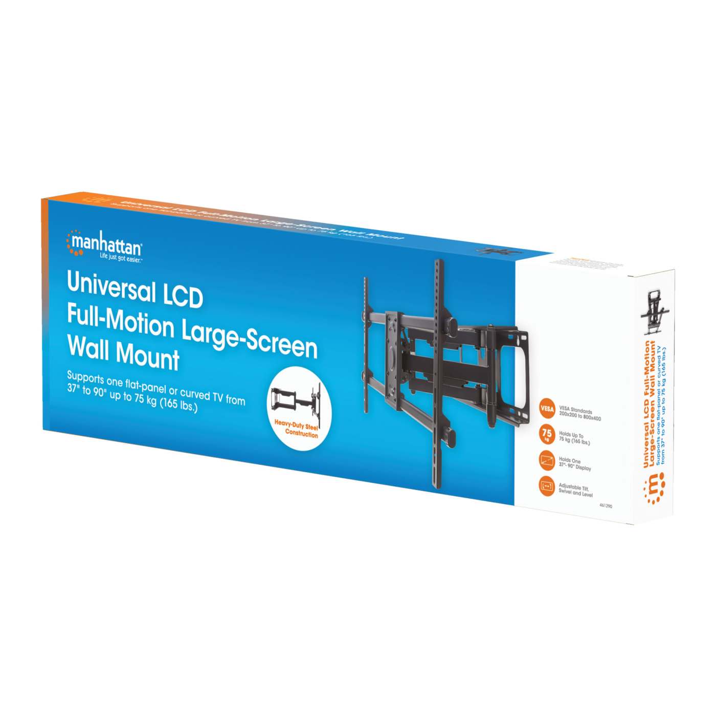 Universal Wandhalterung für Großbildschirme, neig- und schwenkbar, für 37" bis 90" Packaging Image 2