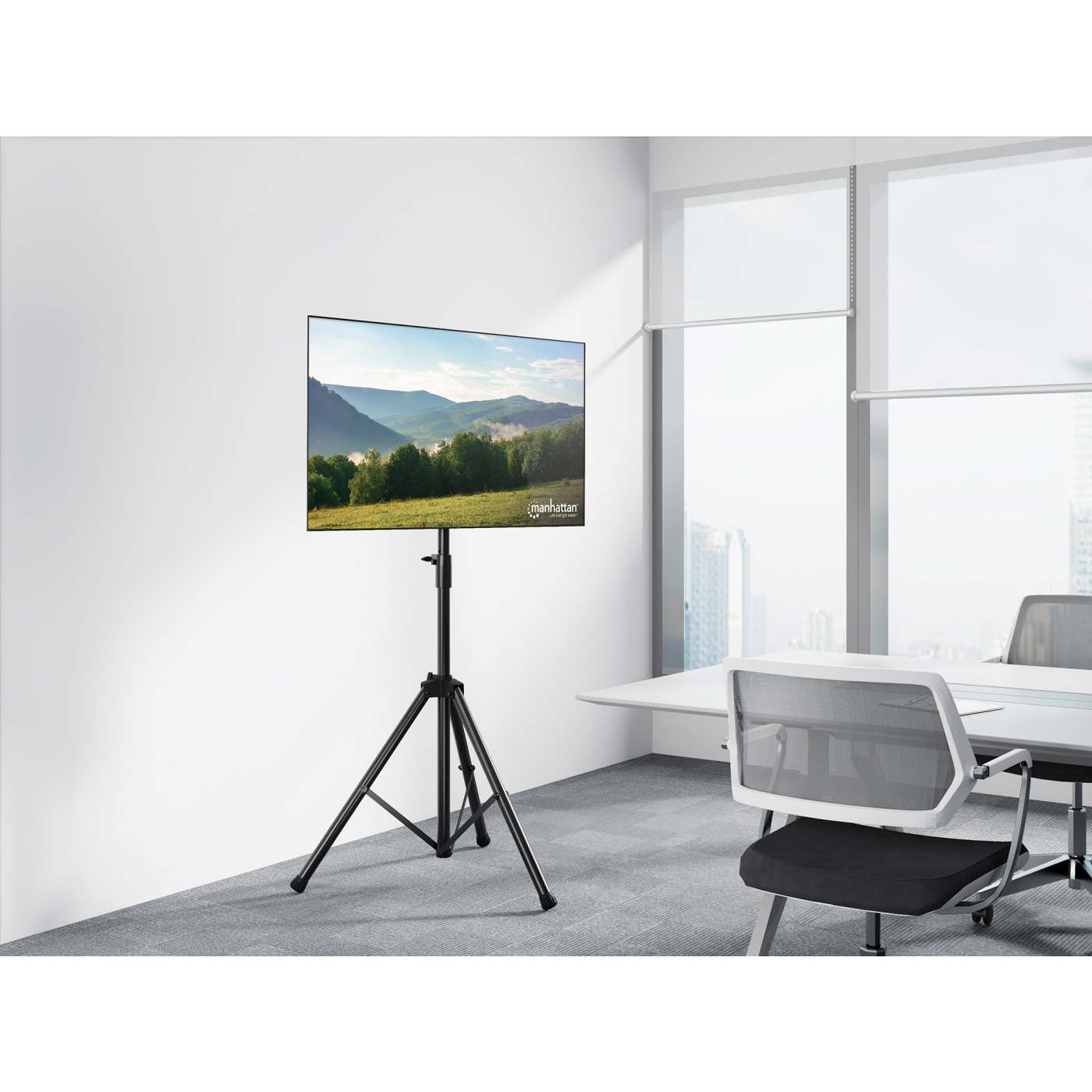 Mobiler TV-Ständer mit Stativbeinen Image 9