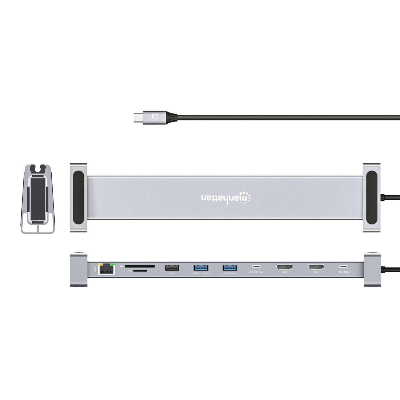 USB-C PD 10-in-1 Dual HDMI-Monitor 4K Dockingstation / Multiport-Hub Image 14