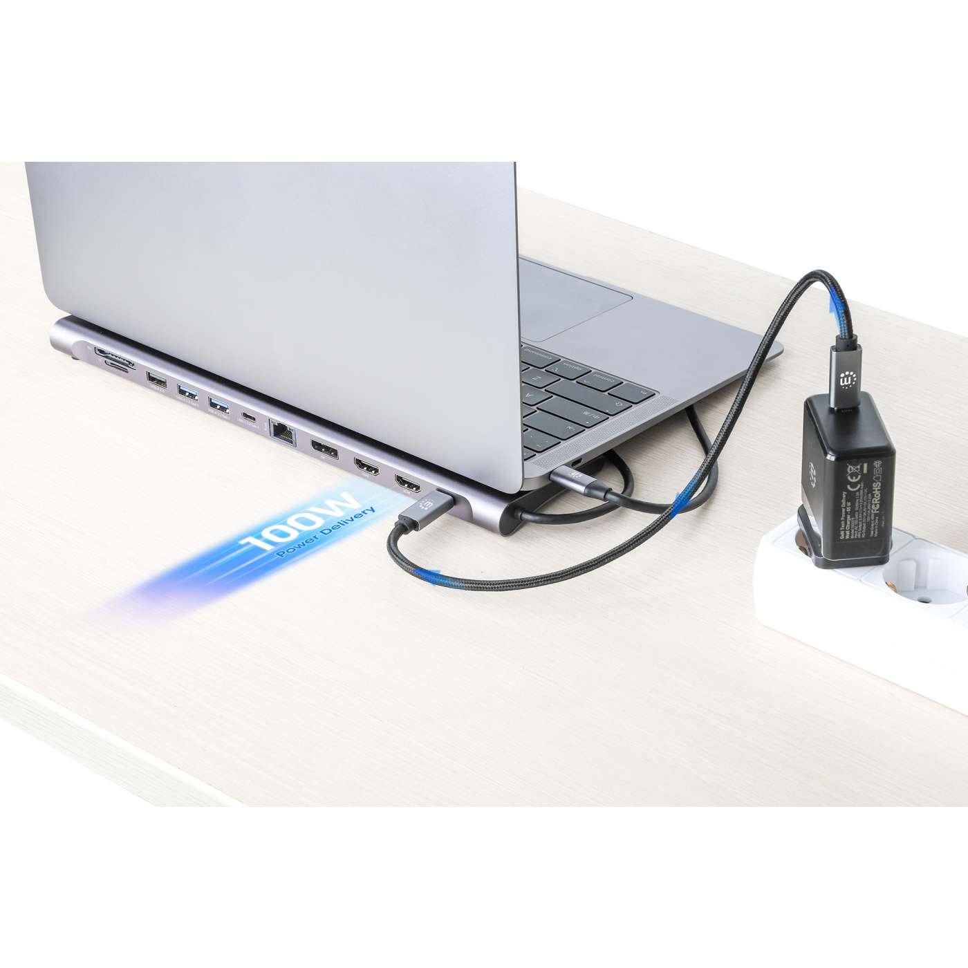 USB-C PD 12-in-1 4K Dockingstation / Multiport-Hub für drei Monitore Image 9