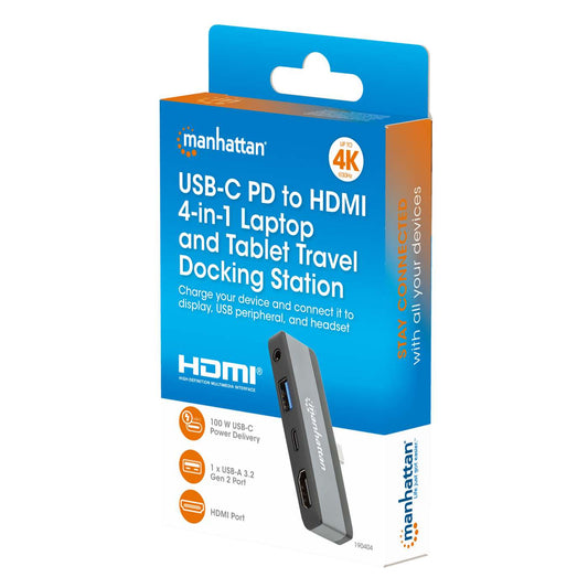USB-C PD auf HDMI 4-in-1 Mobile Dockingstation für Laptop und Tablet Packaging Image 2