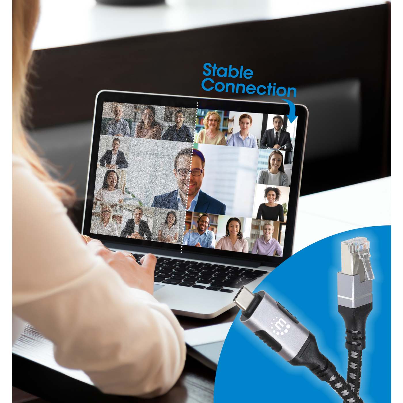 USB-C auf Gigabit Ethernet-Netzwerkkabel, 2 m Image 5