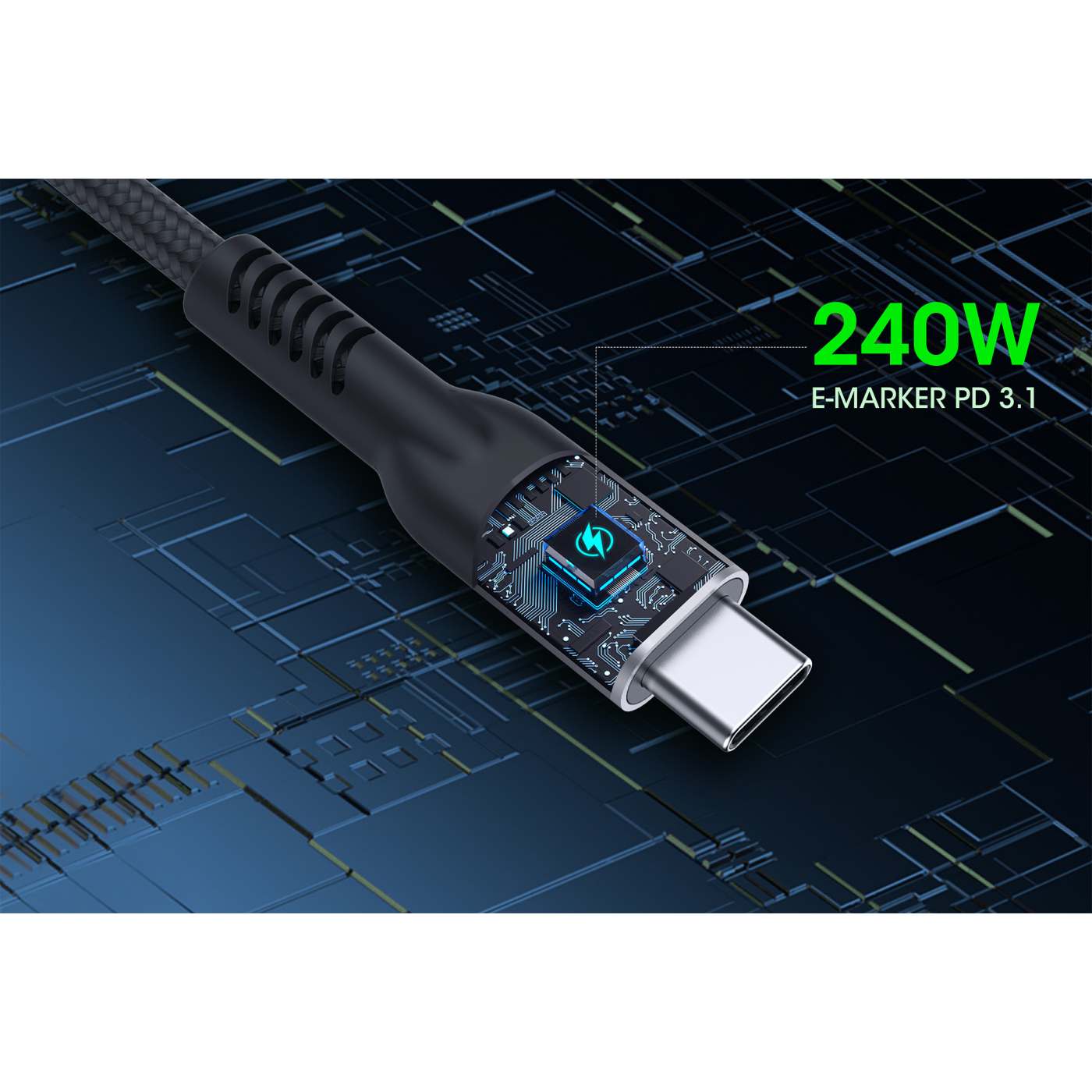 USB4 Typ C 40 Gbit/s 8K Video und 240 W EPR Ladekabel / PD 3.1 Image 11