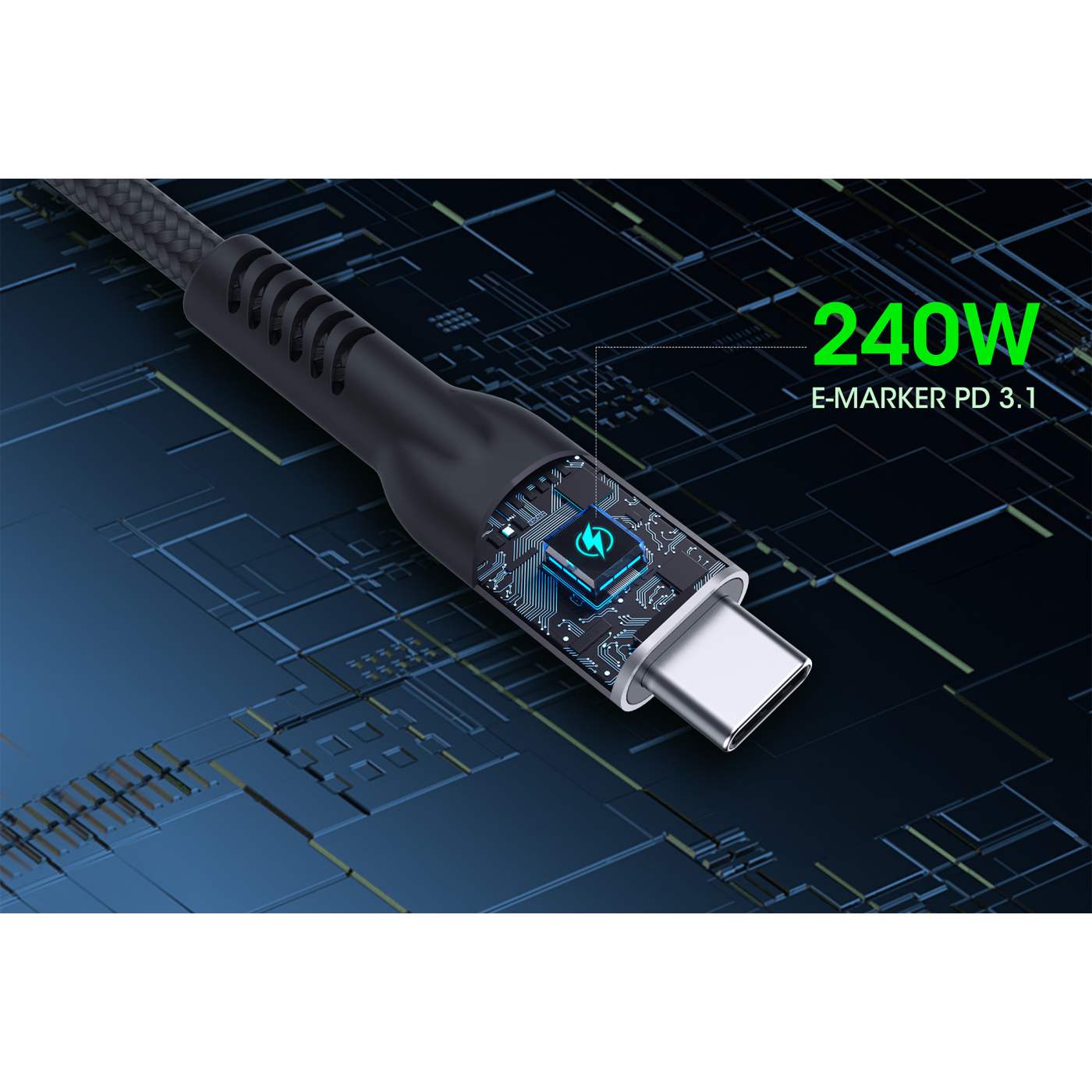 USB4 Typ C 40 Gbit/s 8K Video und 240 W EPR Ladekabel / PD 3.1 Image 11