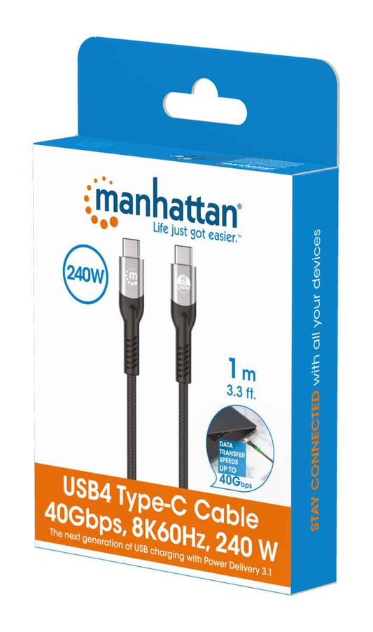 USB4 / Thunderbolt 4 Typ C 40 Gbit/s 8K Video und 240 W EPR Ladekabel / PD 3.1 Packaging Image 2