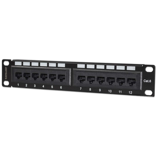10" 12-Port Cat6 Patchpanel Image 1