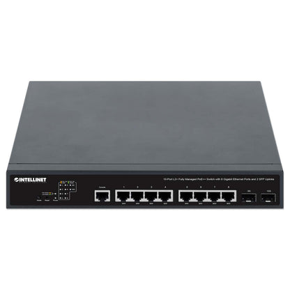 10-Port L2+ Fully Managed PoE++ Switch mit 8 Gigabit Ethernet-Ports und 2 SFP-Uplinks Image 4