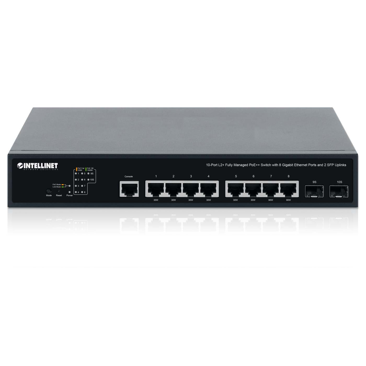 10-Port L2+ Fully Managed PoE++ Switch mit 8 Gigabit Ethernet-Ports und 2 SFP-Uplinks Image 6