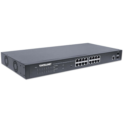16-Port Gigabit Ethernet PoE+ Web-Managed Switch mit 2 SFP-Ports Image 3