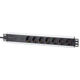 19" 7-fach Steckdosenleiste, Schutzkontakt Image 1