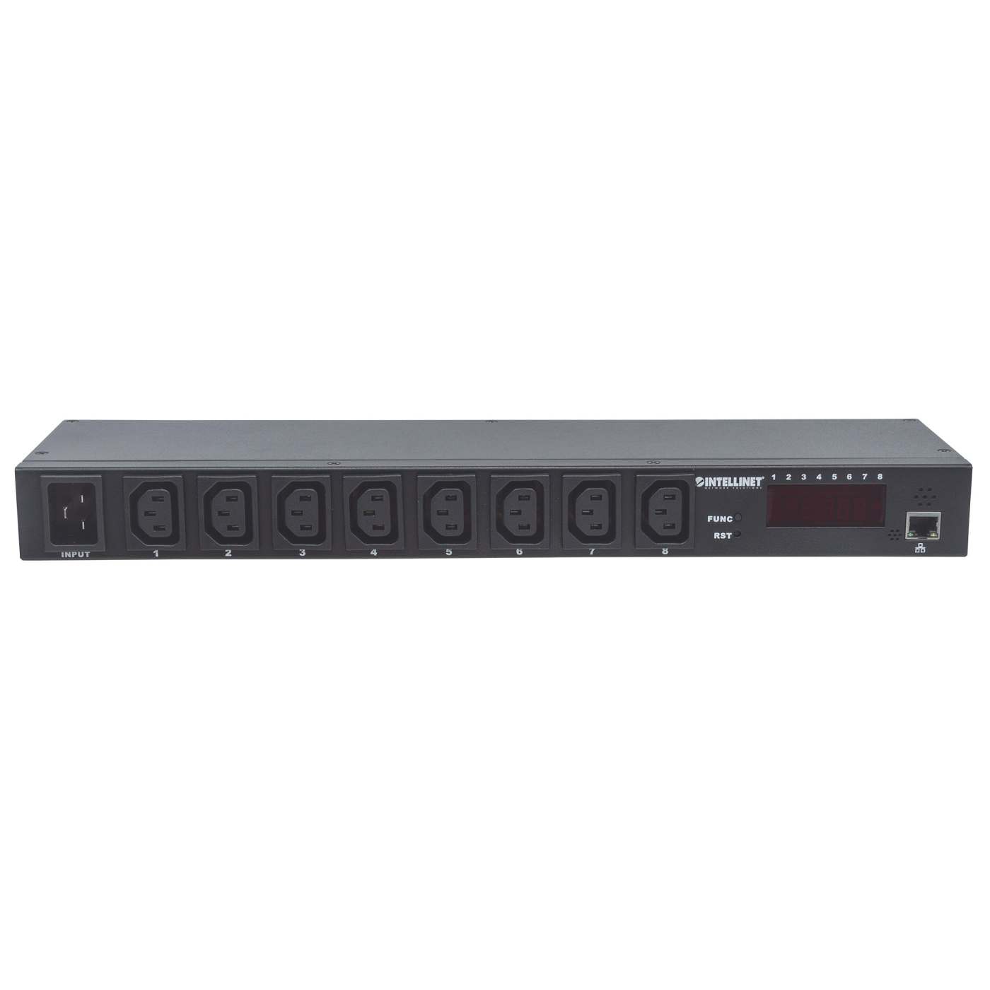19" 8-fach IP-Steckdosenleiste / Smart PDU mit C13-Kaltgerätesteckdosen Image 3
