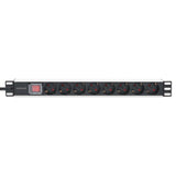 19" 8-fach Steckdosenleiste / PDU, Schutzkontakt, 1 HE Image 4