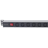 19" 8-fach Steckdosenleiste mit C13-Kaltgerätesteckdosen und Kabelklemmen Image 5