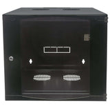 19" Wandverteiler mit Schwenkrahmen, 12 HE, 593 (H) x 540 (B) x 450 (T) mm, schwarz Image 3