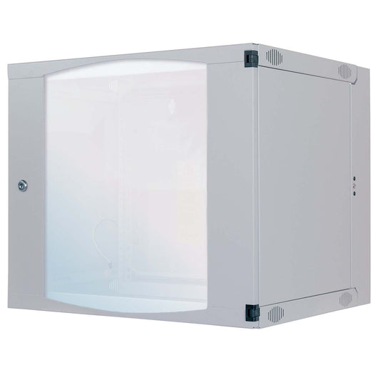 19" Wandverteiler mit Schwenkrahmen, 15 HE, 725 (H) x 540 (B) x 450 (T) mm, grau Image 1