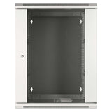 19" Wandverteiler mit Schwenkrahmen, 15 HE, 770 (H) x 600 (B) x 550 (T) mm, grau Image 3