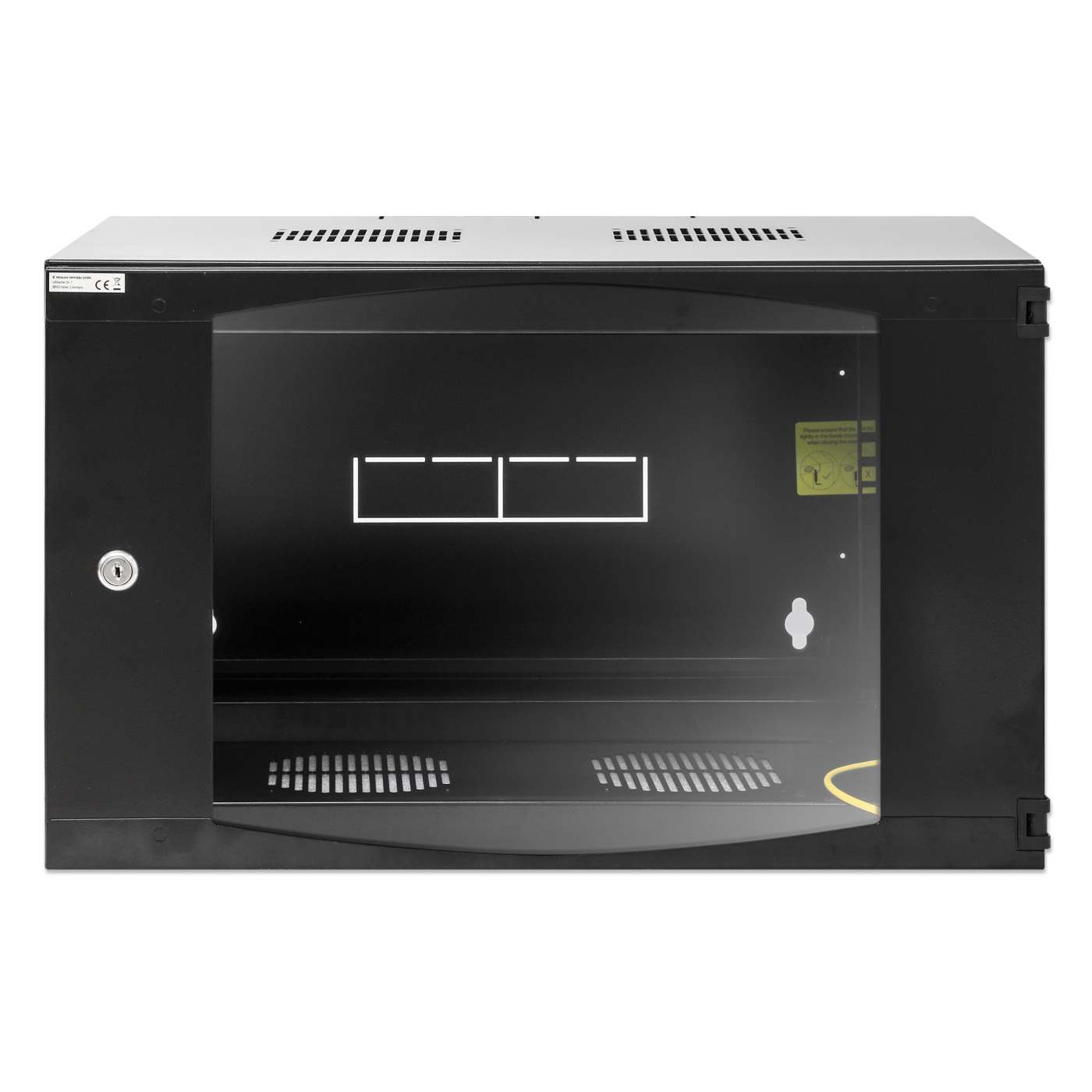 19" Wandverteiler mit Schwenkrahmen, 6 HE, 327 (H) x 540 (B) x 450 (T) mm, schwarz Image 3