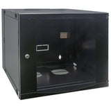 19" Wandverteiler mit Schwenkrahmen, 9 HE, 460 (H) x 540 (B) x 450 (T) mm, schwarz Image 3