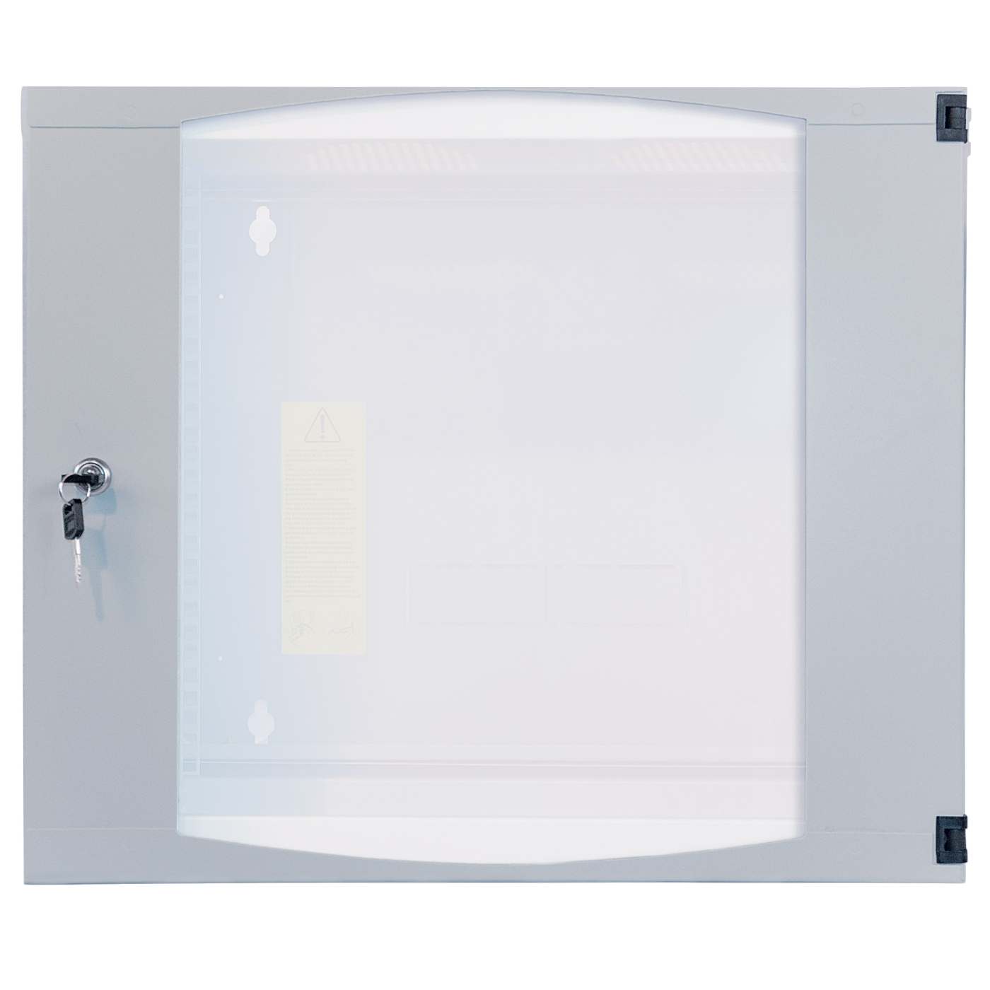 19" Wandverteiler mit Schwenkrahmen, 9 HE, 460 (H) x 540 (B) x 600 (T) mm, grau Image 4