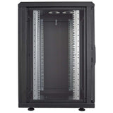19" Netzwerkschrank, 16 HE, 878 (H) x 600 (B) x 600 (T) mm, schwarz Image 4