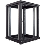 19" Netzwerkschrank, 16 HE, 878 (H) x 600 (B) x 600 (T) mm, schwarz Image 6