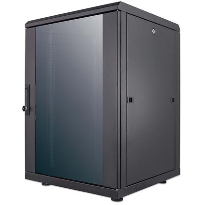 19" Netzwerkschrank, 16 HE, 878 (H) x 600 (B) x 600 (T) mm, schwarz Image 1