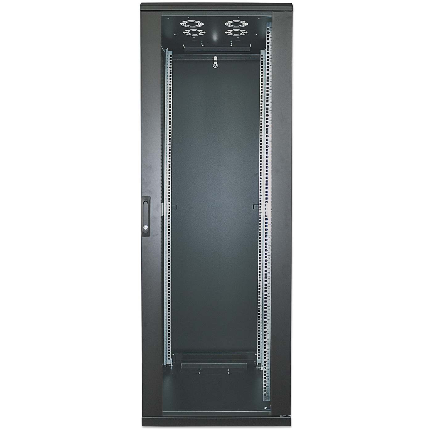 19" Netzwerkschrank, 22 HE, 1144 (H) x 600 (B) x 600 (T) mm, schwarz Image 3