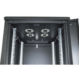 19" Netzwerkschrank, 36 HE, 1766 (H) x 600 (B) x 800 (T) mm, schwarz Image 6